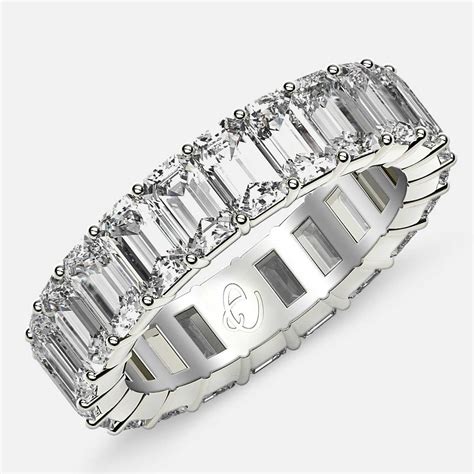 chanel set emerald diamond eternity band|1 ctw eternity wedding band.